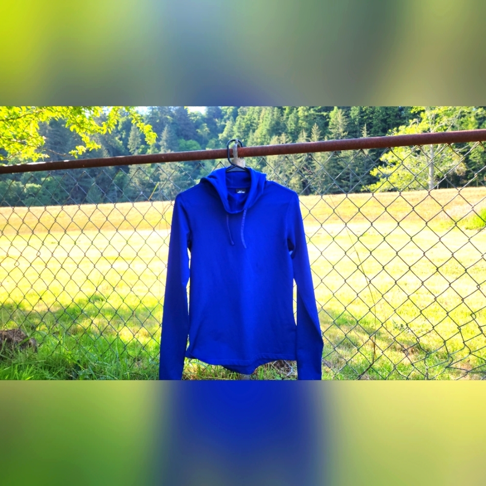 Athletic NIKE Vibrant Blue Hoodie
